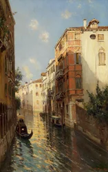 Wasserstraße in Venedig